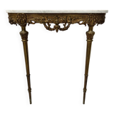 Louis XVI style console in chiselled bronze, 20th century.