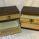Pair of vintage 70s space age bedside tables