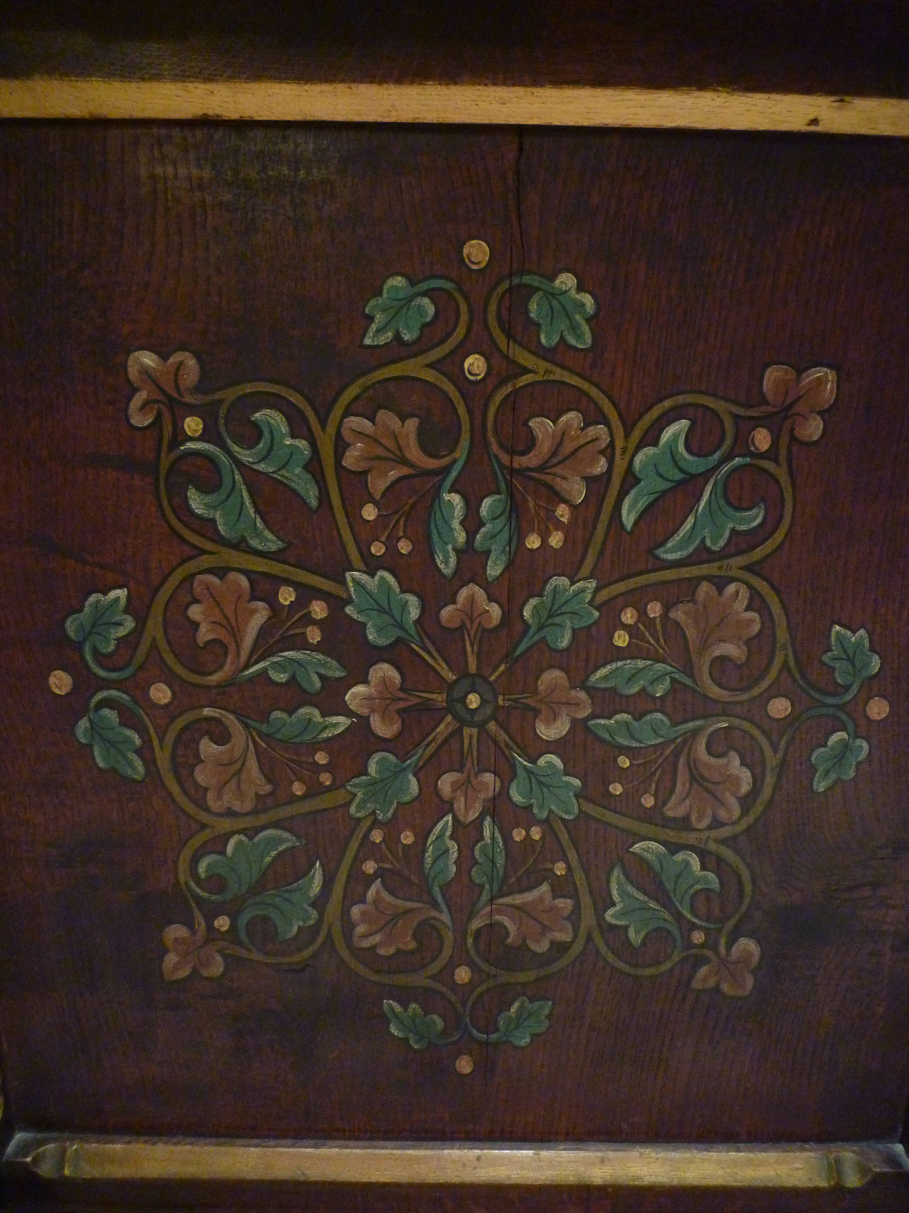 Old corner console, Chapel furniture..