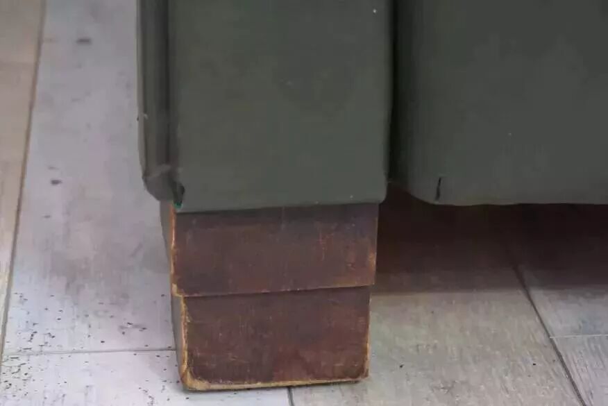 Art Deco club armchair in skai and wood