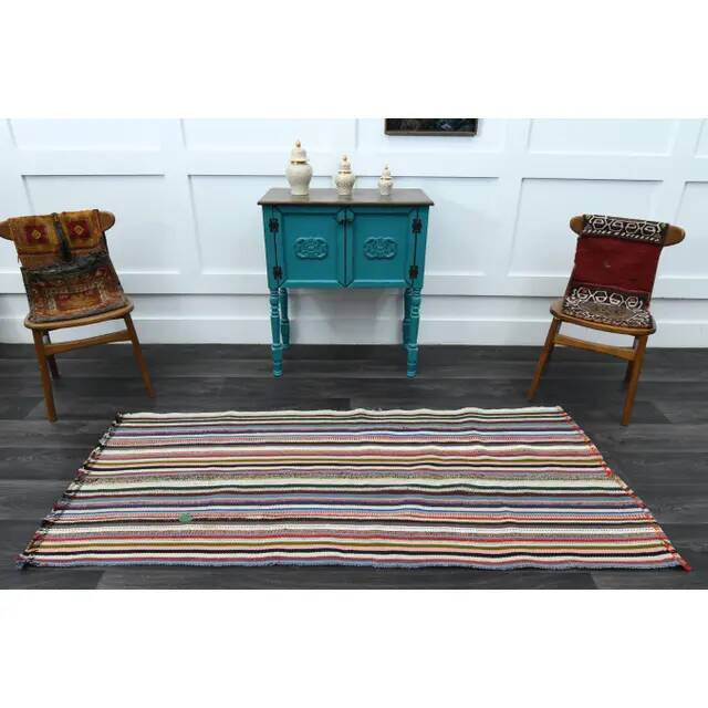 Vintage Turkish Oushak Handmade Wool Cotton Pink Area Rug 89x209