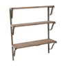Hanging shelf 3 levels of wood and iron