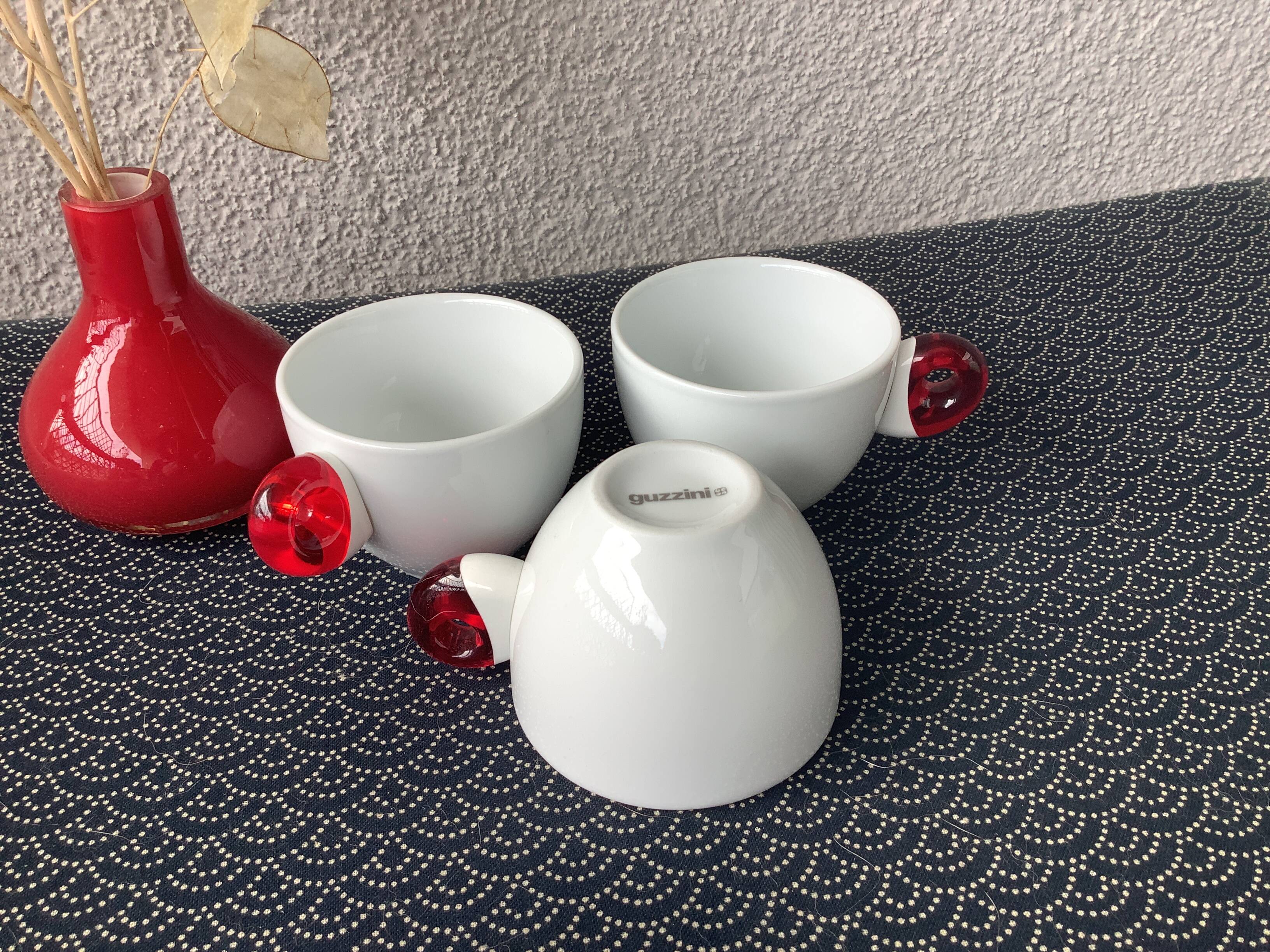 Guzzini porcelain espresso cups