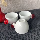 Guzzini porcelain espresso cups