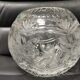 Vintage Ball Vase in Cut Crystal Violetta , Poland