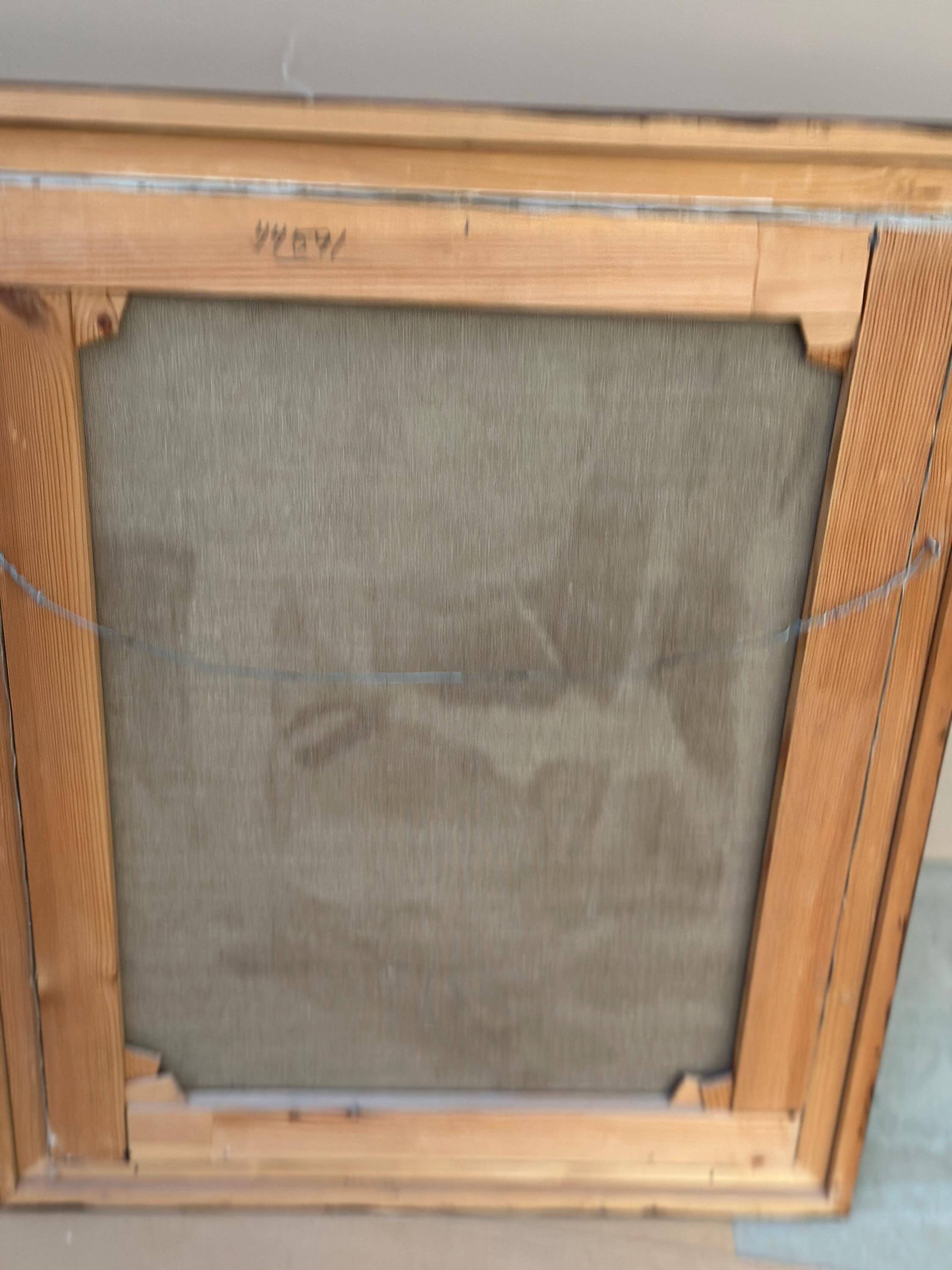 Original Mid Century Swedish Oil on Canva"Forest Brows" by Inga Öfjäll