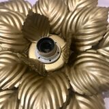 Wall lamp or ceiling lamp golden flower