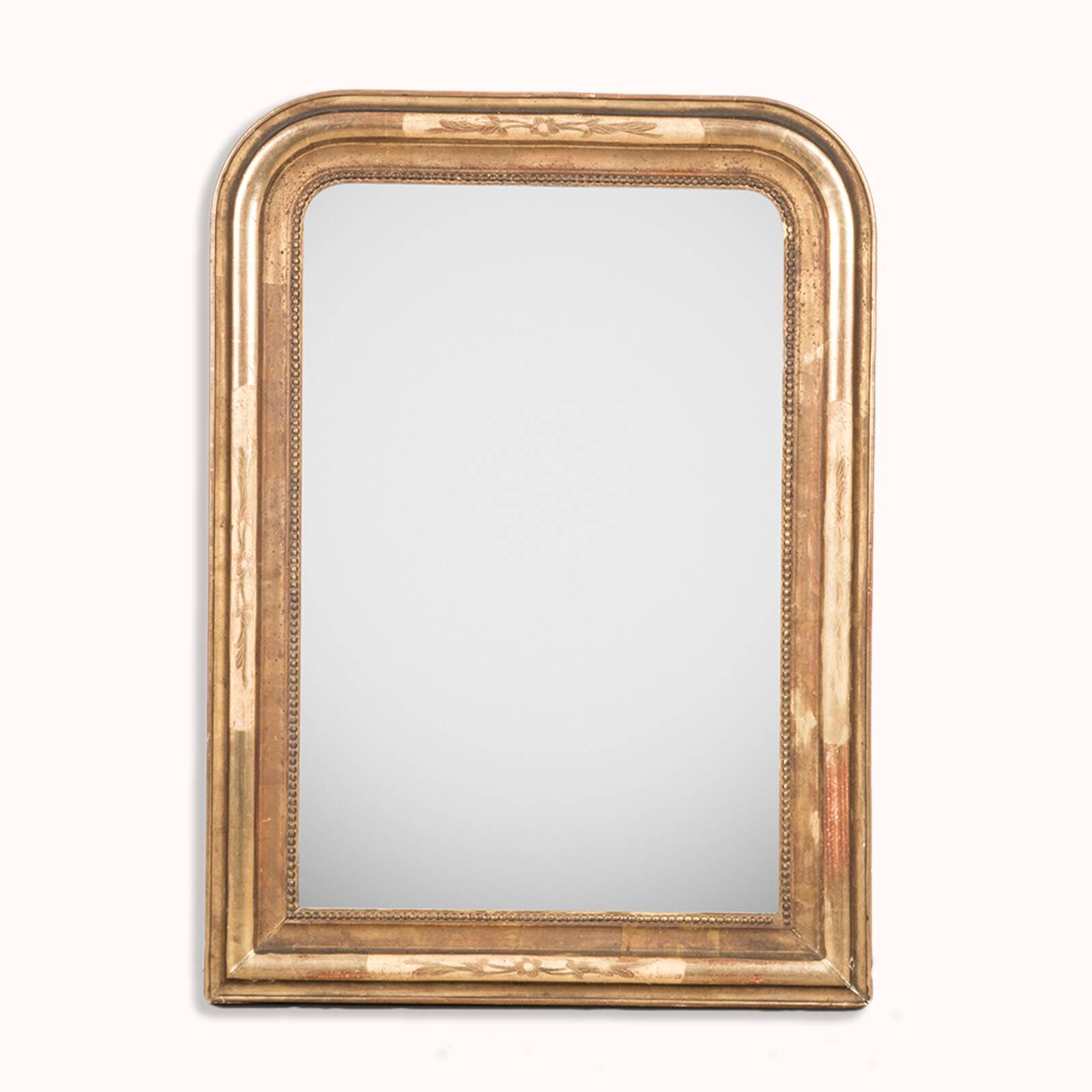 Mirror with Floral Etchings