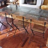 Glass temple ceiling style SAM table