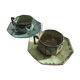 Paire de tasses hexagonales