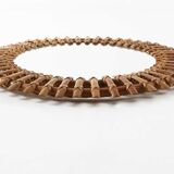Rattan round mirror ca.1950