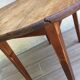 Table ronde à 2 rabats en bois vintage