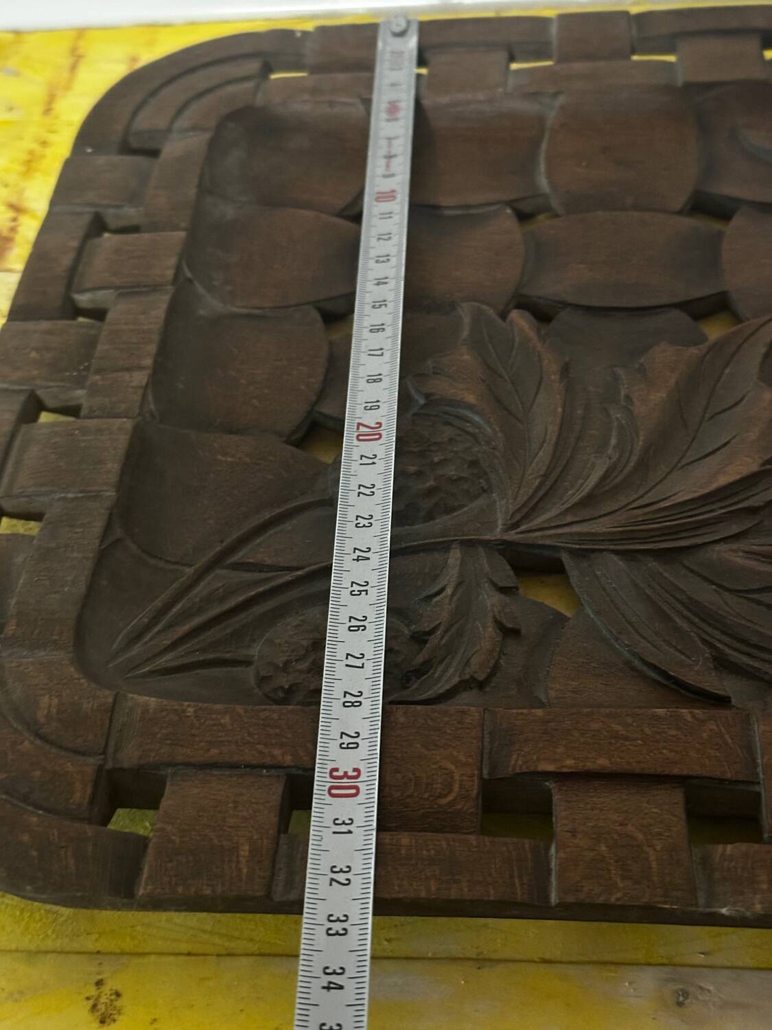 Grand Plateau/ Vintage 1950s Ashtray in Carved Wood