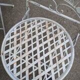white wrought iron garden furniture