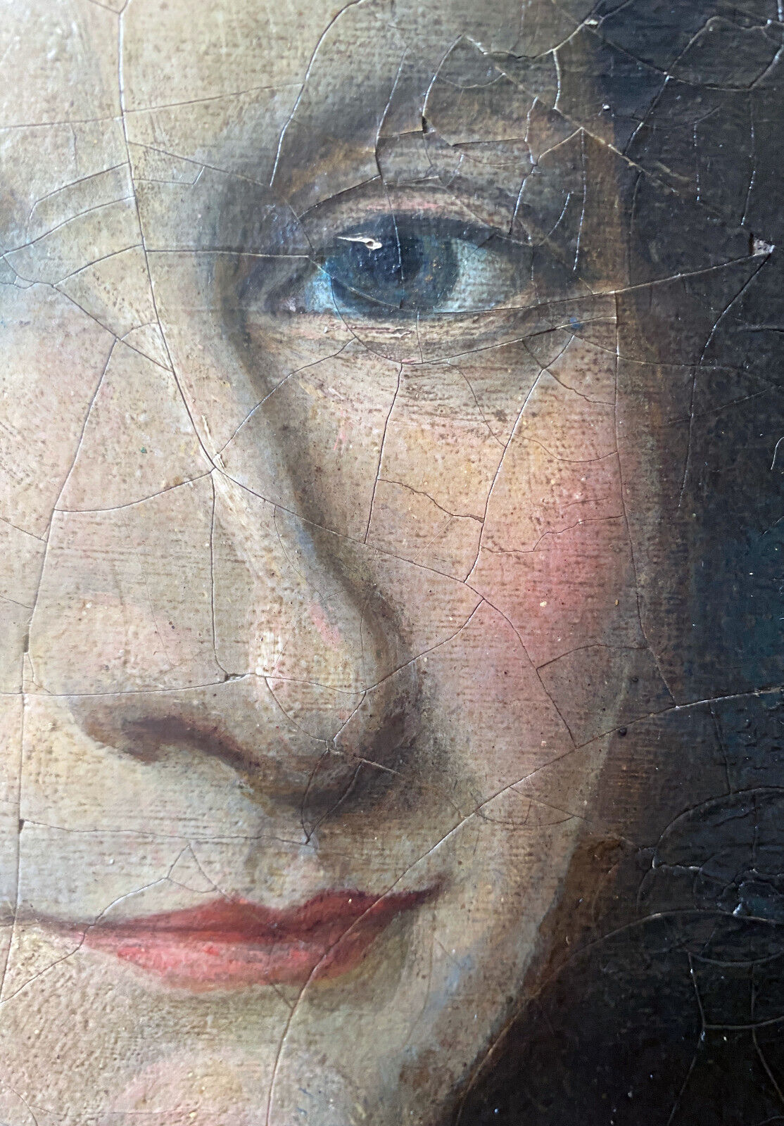 Painting "Portrait of a nobleman with a bow tie" XIX° HST (for restoration)