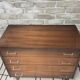 Commode vintage 4 tiroirs en bois – années 60/70