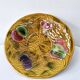 8 cups bowls + salad bowl vintage barbotine fruit sarreguemines