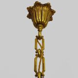 Chandelier Aux Trompes de Chasses in bronze 5 lights Louis XVI-Directoire style