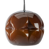 Brown chrome pendant lamp for peill & putzler