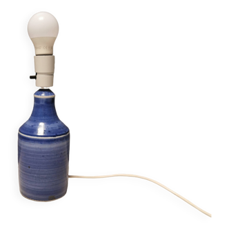 lampe de table en céramique bleu clair, par M.Hjorth Danemark 1970-80