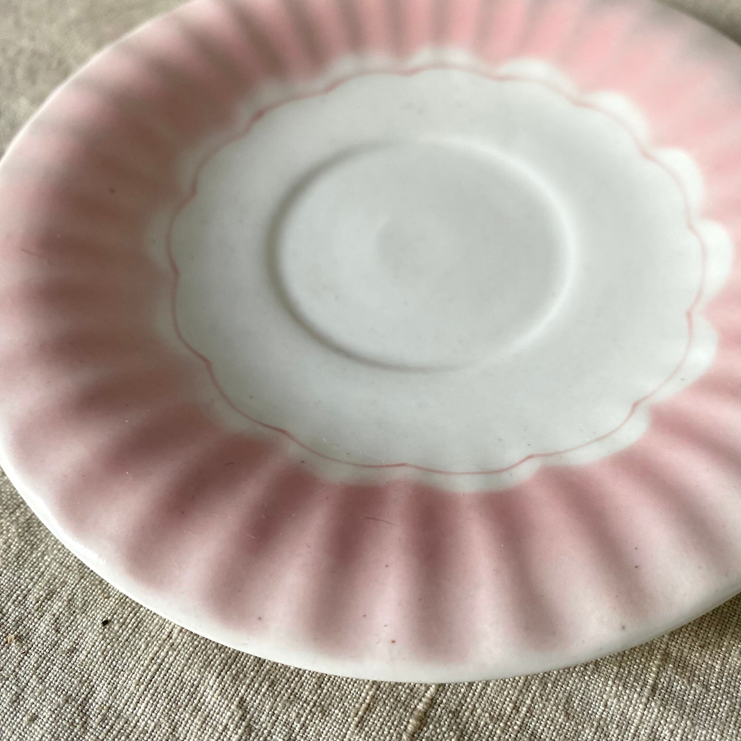 Pink vintage porcelain cups