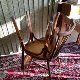 Set 4 vintage mismatched bistro chairs 50