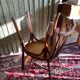 Set 4 vintage mismatched bistro chairs 50