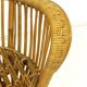 Vintage wicker lounge chair, italian 1950s
