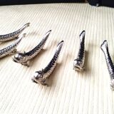 6 Zoomorphic Metal Knife Rests