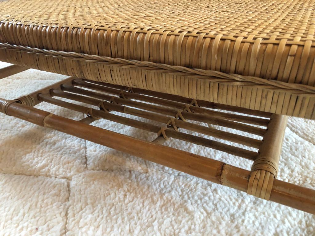 Rattan coffee table