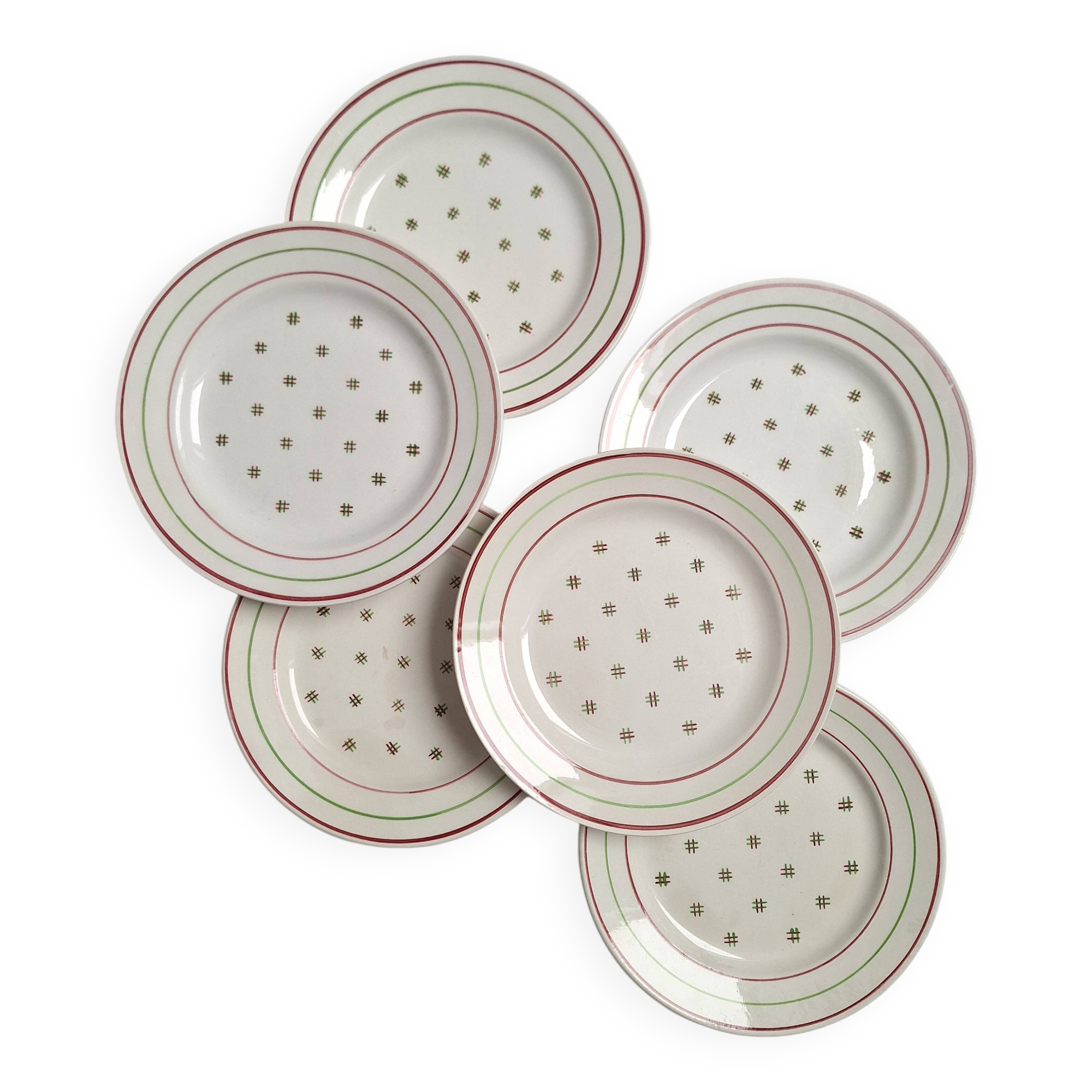 Assiettes à dessert Luneville KG Flan Impérial