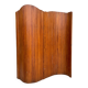 Wavy wooden screen circa 1950, Baumann by SNSA