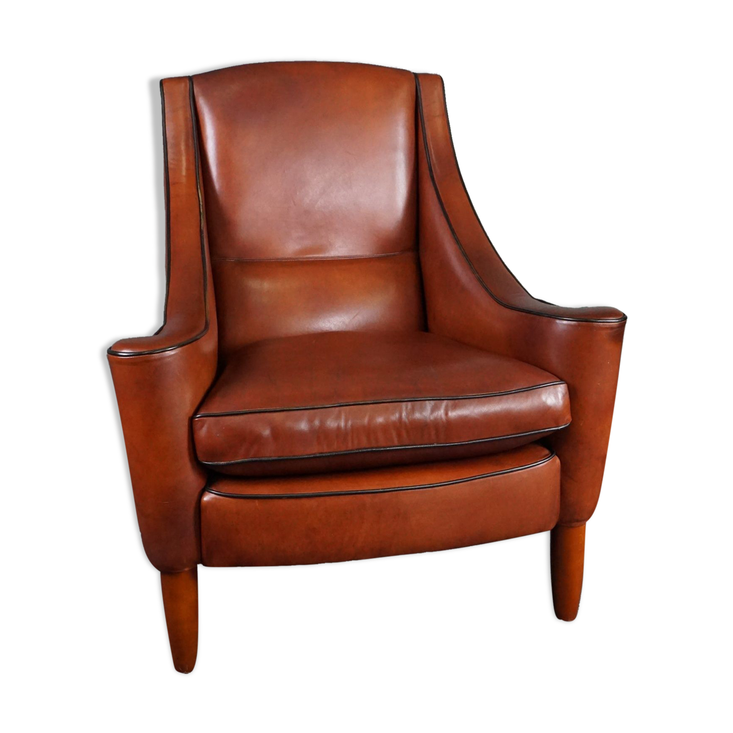 Design leather armchair