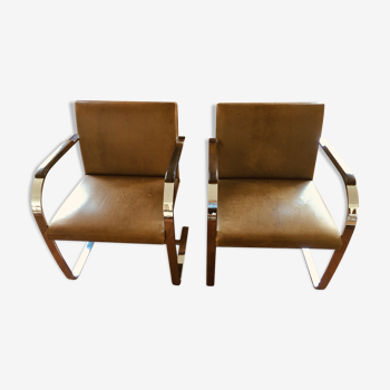 Two Ludwig Mies Van der Rohe armchairs
