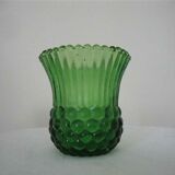 Very small green vase bottle