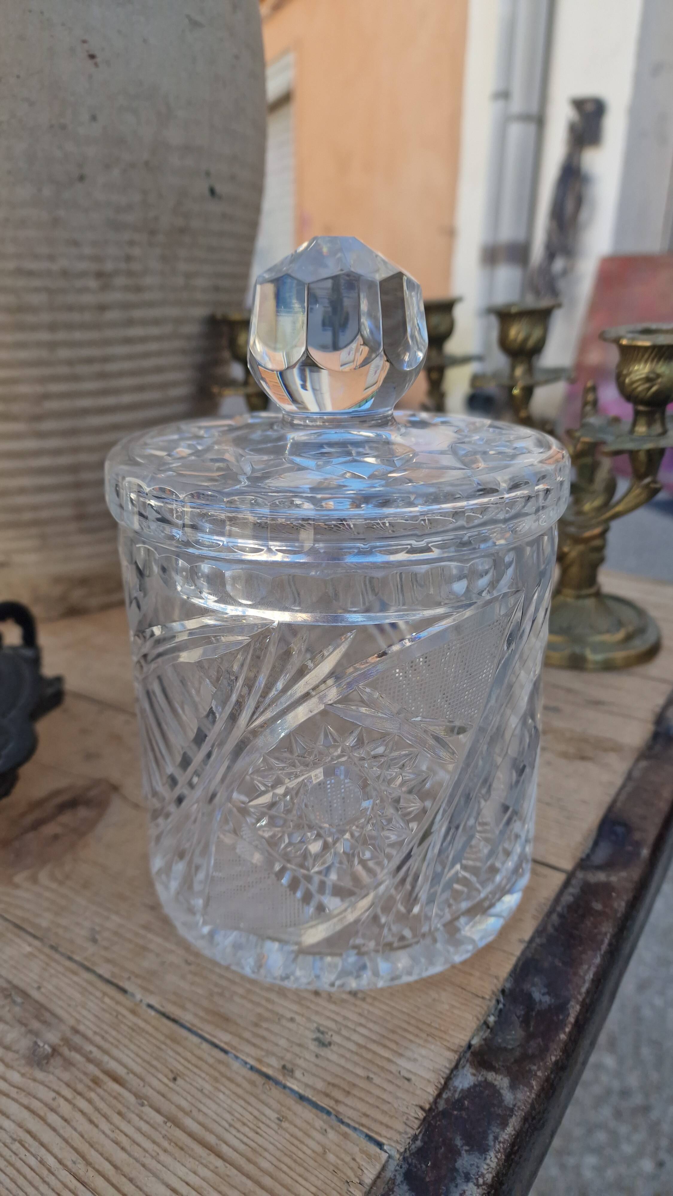 Cut crystal candy box