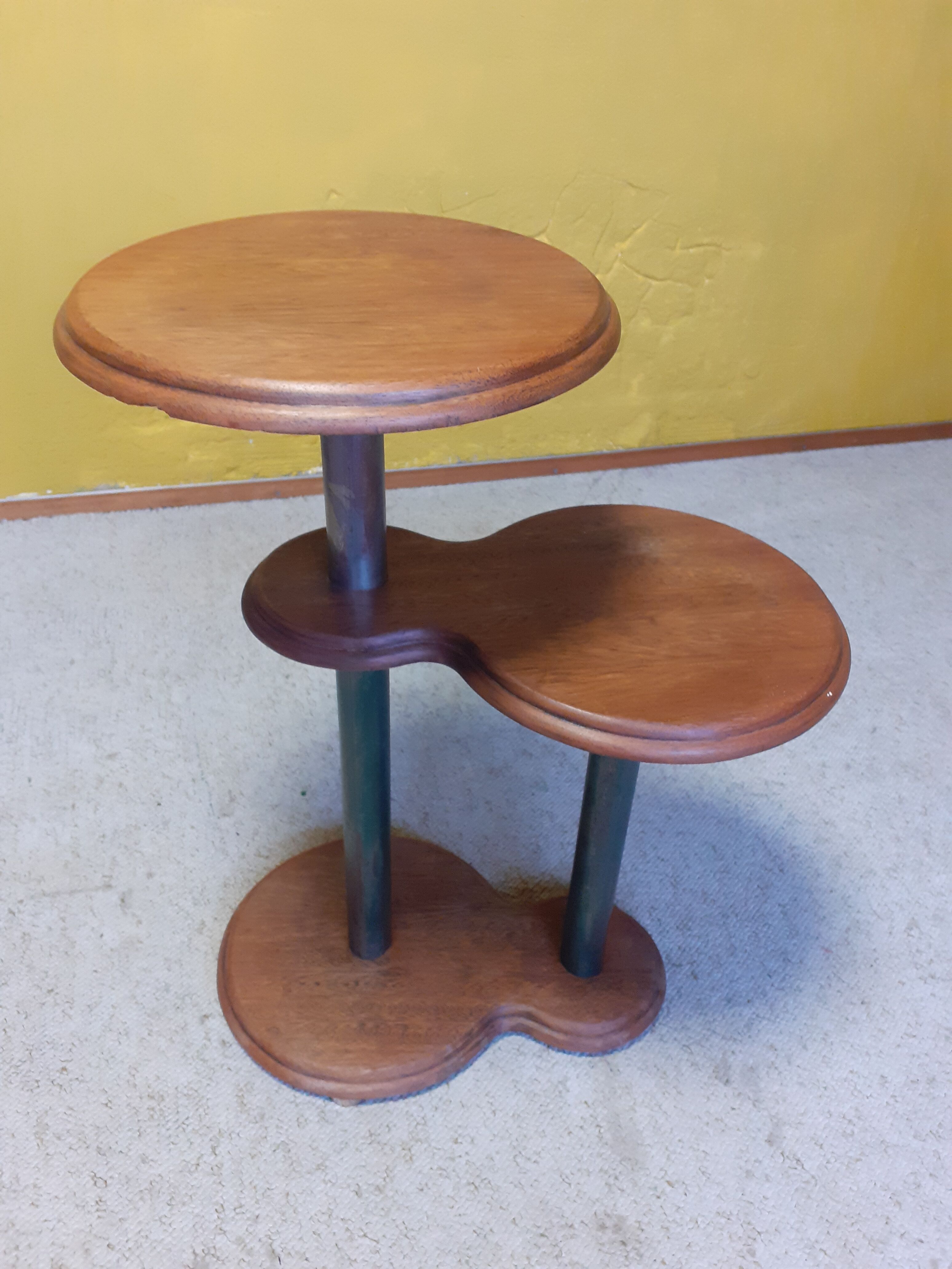 Shelf - old plant door, oak and metal