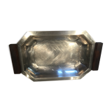 Silver metal bread basket