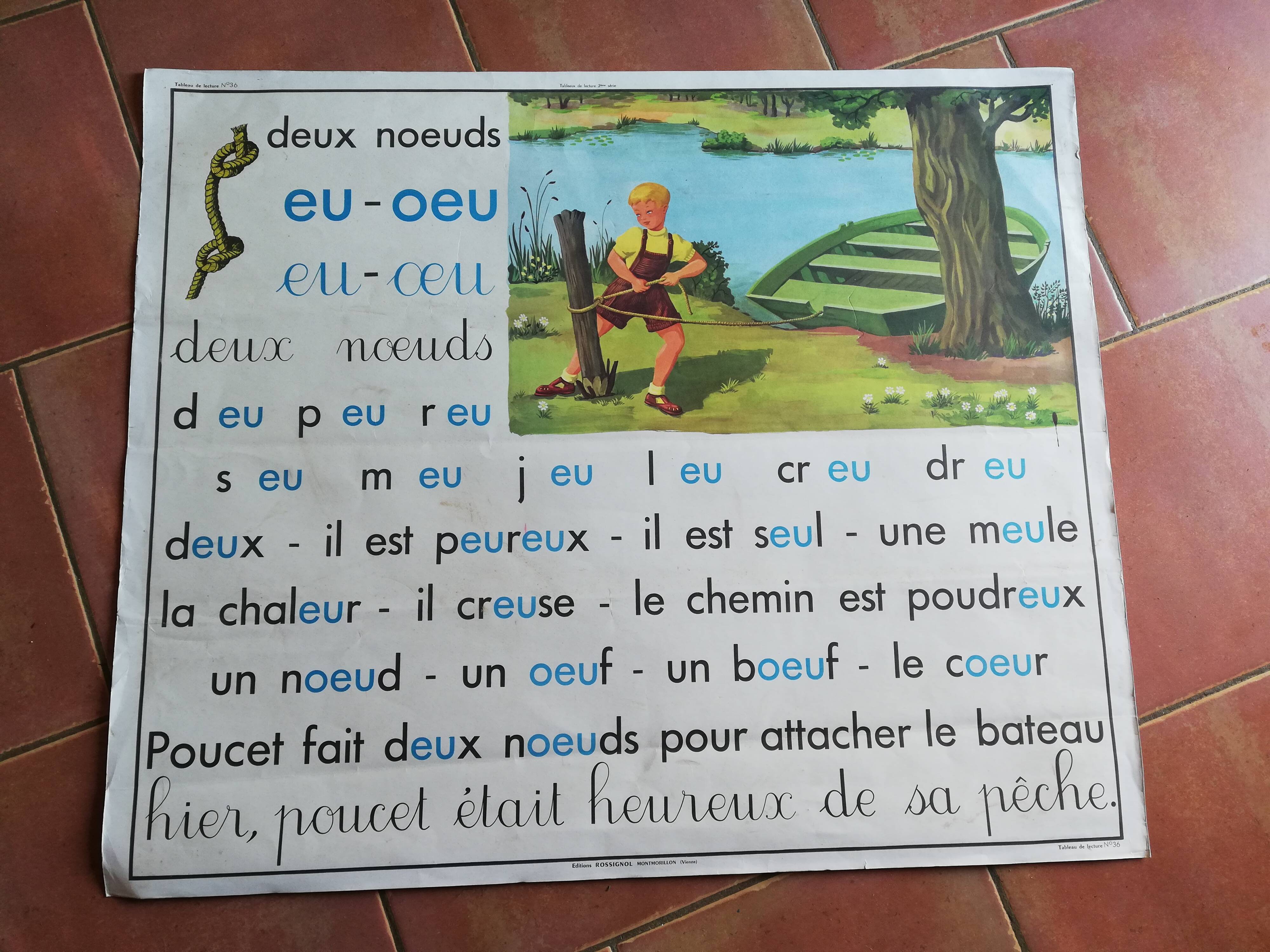 Nightingale poster, vintage school card