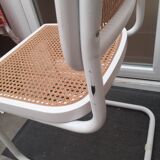 Marcel Breuer Chair cesca white Italian edition 70s