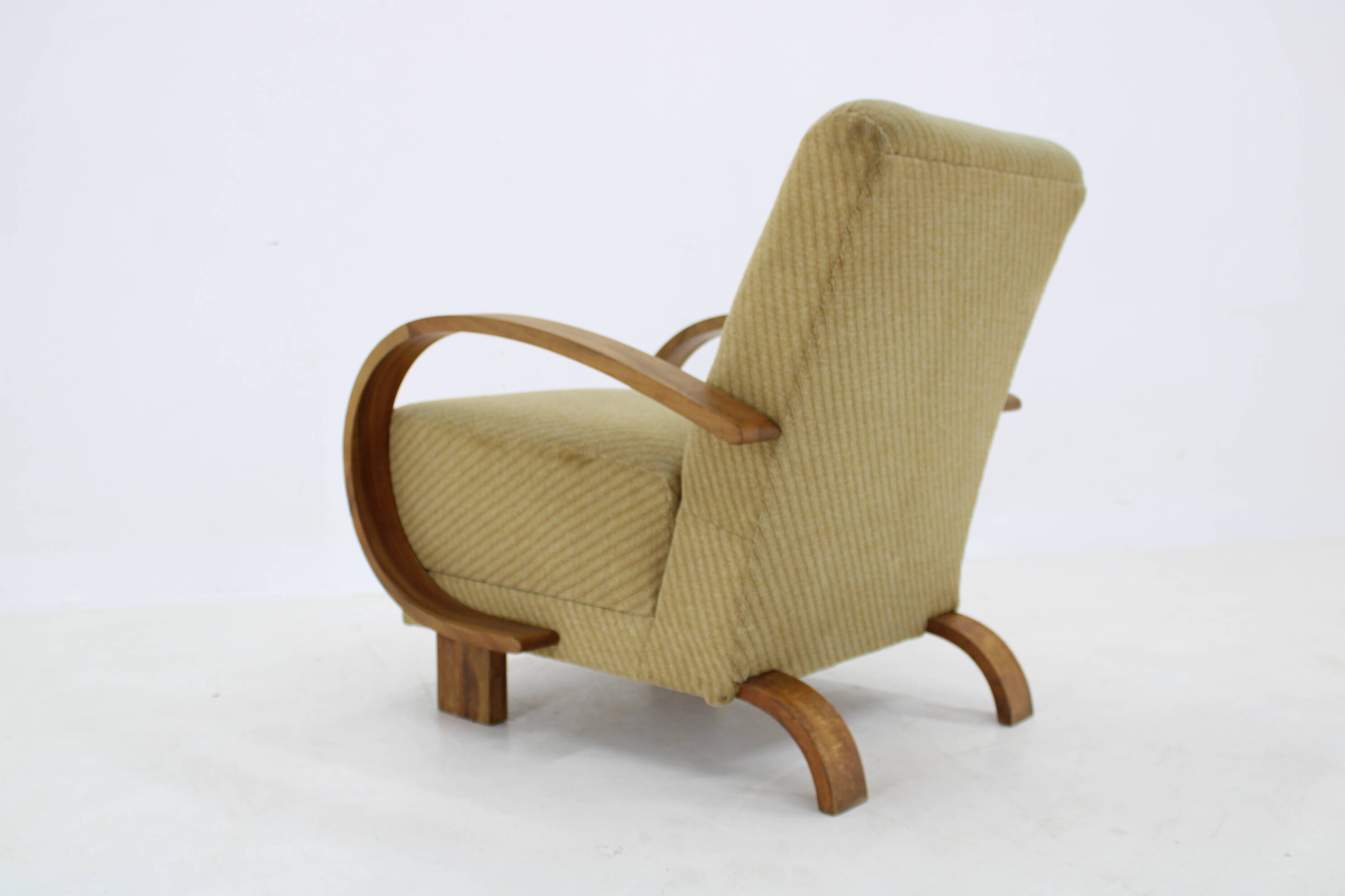 1930s Art Deco Armchair, Czechoslovakia