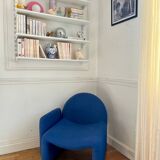 Vintage 70s wool fireside chair