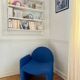 Vintage 70s wool fireside chair