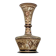 Vase décoratif artisanal en ​cuivre ciselé - Motifs floraux - Orient / Inde