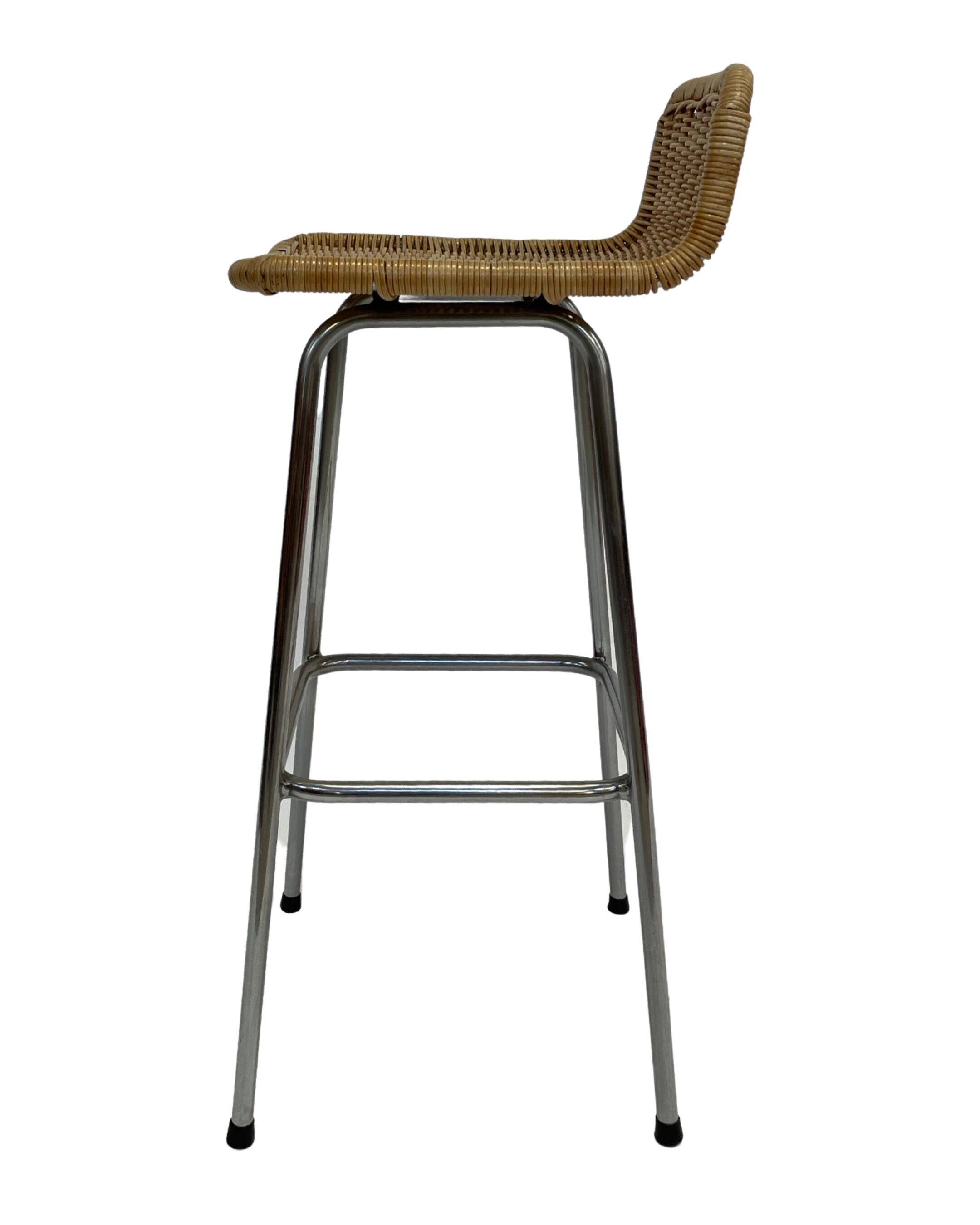 Vintage stool barstool Dirk van Sliedregt Rohe Noordwolde