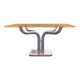Guido faleschini dining table chrome marble glass funnel 1970 italy