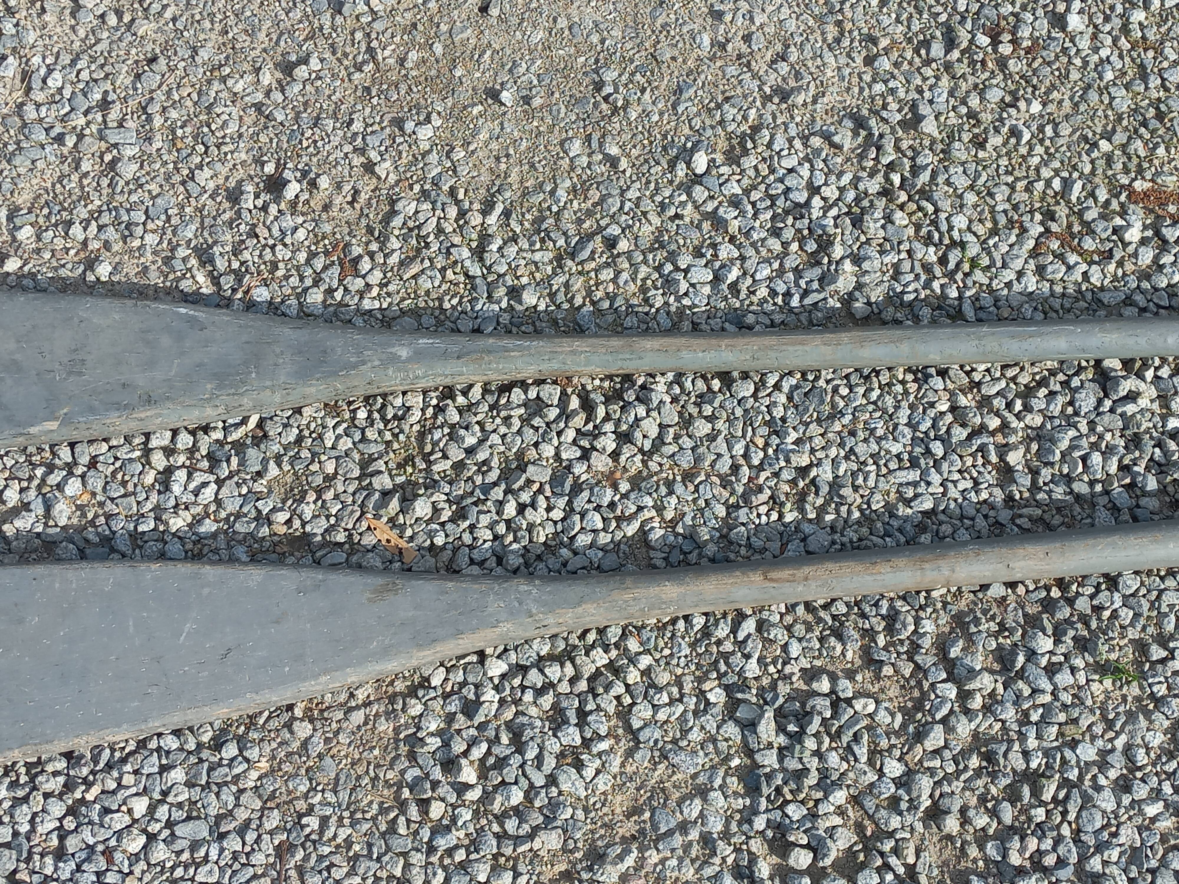 Old pair of boat oars