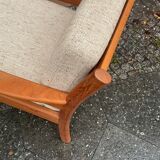 Danish armchair of the 60s in wood and wool of the brand Dyrlund