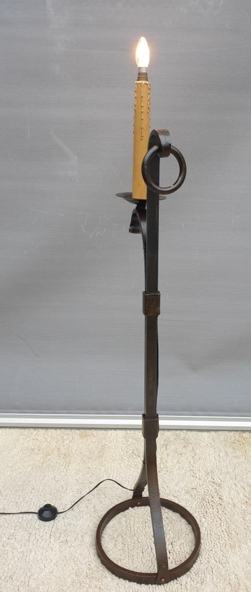 Ironwork floor lamp Jean-Pierre Ryckaert 1950, France
