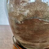 Enamelled stoneware lamp base
